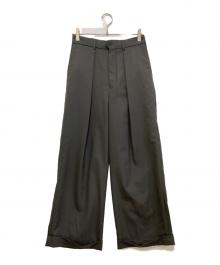 MARKAWARE（マーカウェア）の古着「PLEATED WIDE TROUSERS　A22F-32PT02C」｜グレー