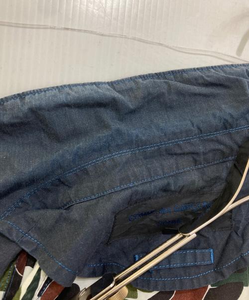 COMME des GARCONS HOMME（コムデギャルソン オム）COMME des GARCONS HOMME (コムデギャルソン オム) 裏地カモ柄コーチジャケット　HO-J064 ネイビー サイズ:XSの古着・服飾アイテム