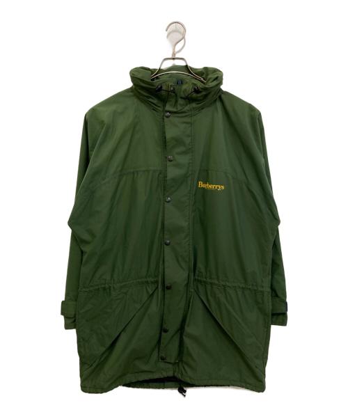 Burberry's（バーバリー）Burberry's (バーバリー) ロゴプリントコート グリーン サイズ:実寸参照の古着・服飾アイテム