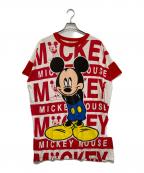 DISNEYディズニー）の古着「90`sMICKEYプリントTシャツ」｜ホワイト