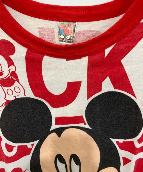 DISNEY（ディズニー）DISNEY (ディズニー) 90`sMICKEYプリントTシャツ ホワイト サイズ:1Xの古着・服飾アイテム