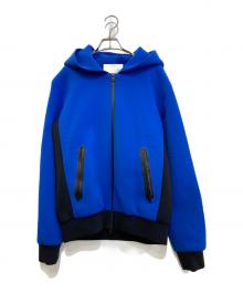 FUMITO GANRYU（フミトガンリュウ）の古着「WATER RESISTANT PLEATED BLOUSON　Fu-1-BI-08」｜ブルー