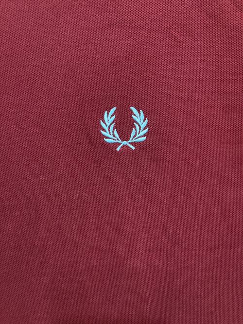 FRED PERRY（フレッドペリー）FRED PERRY (フレッドペリー) narifuri (ナリフリ) ハーフジップシャツ ボルドー サイズ:Mの古着・服飾アイテム