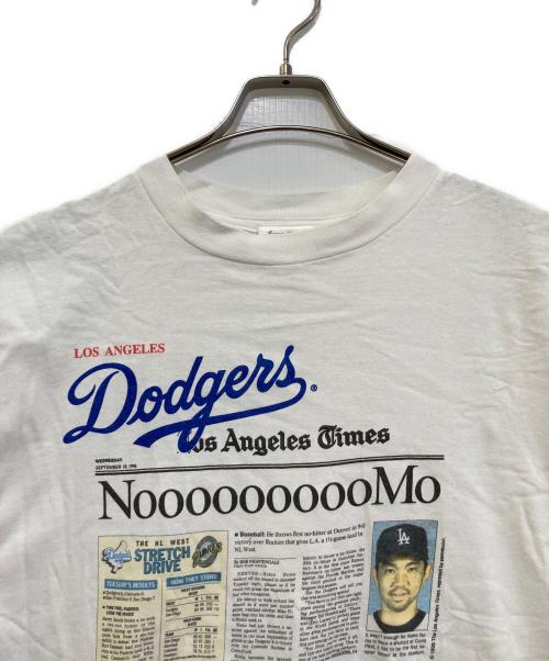 front pages（-）front pages (-) プリントTシャツ ホワイト サイズ:Ｌの古着・服飾アイテム