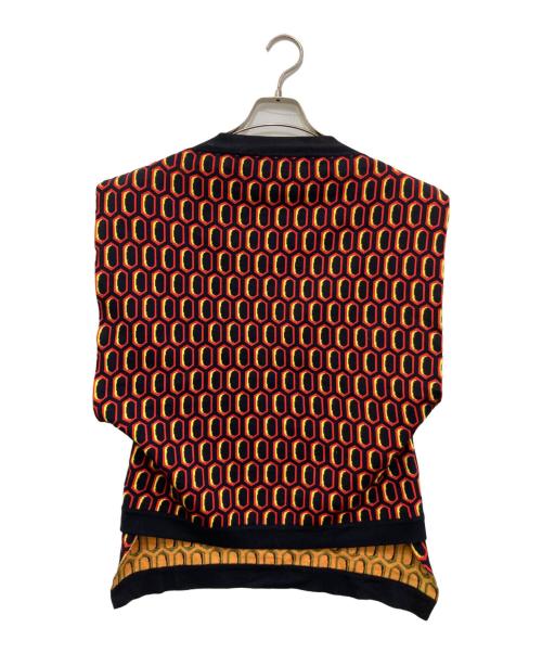 MARNI（マルニ）MARNI (マルニ) 総柄ニットベスト　25HA002015610 ブラック サイズ:48の古着・服飾アイテム