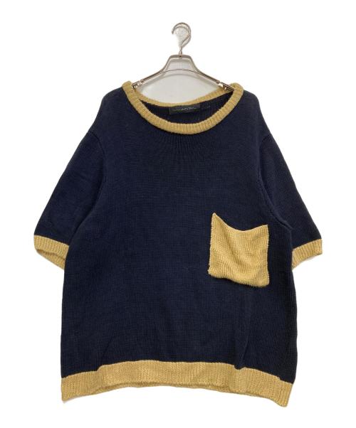 MIAORAN（ミャオラン）MIAORAN (ミャオラン) コットンリネンニット ネイビー サイズ:3の古着・服飾アイテム
