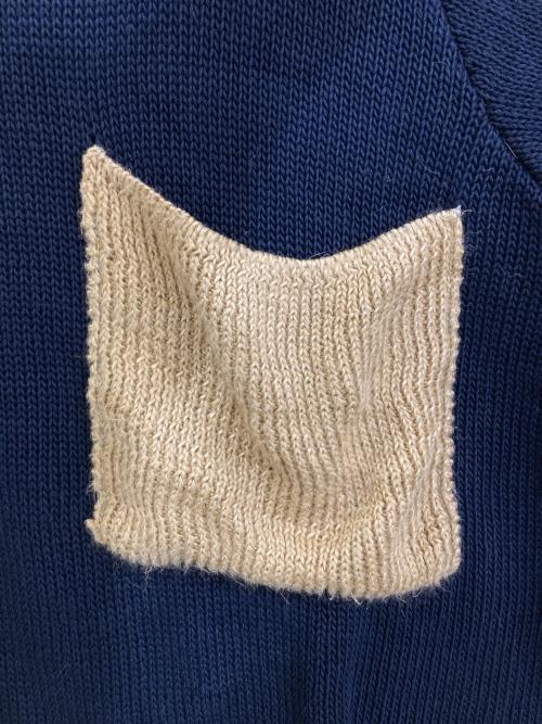 MIAORAN（ミャオラン）MIAORAN (ミャオラン) コットンリネンニット ネイビー サイズ:3の古着・服飾アイテム