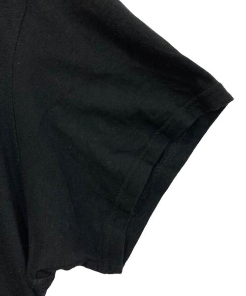REGULATION Yohji Yamamoto（レギュレーションヨウジヤマモト）REGULATION Yohji Yamamoto (レギュレーションヨウジヤマモト) REタテ切替半袖　HG-T53-080 ブラック サイズ:3の古着・服飾アイテム