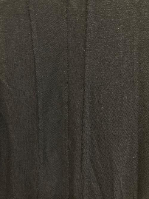 REGULATION Yohji Yamamoto（レギュレーションヨウジヤマモト）REGULATION Yohji Yamamoto (レギュレーションヨウジヤマモト) REタテ切替半袖　HG-T53-080 ブラック サイズ:3の古着・服飾アイテム
