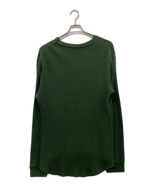 A BATHING APE（アベイシングエイプ）A BATHING APE (アベイシングエイプ) サーマルカットソー　001LTC801008X グリーン サイズ:Lの古着・服飾アイテム