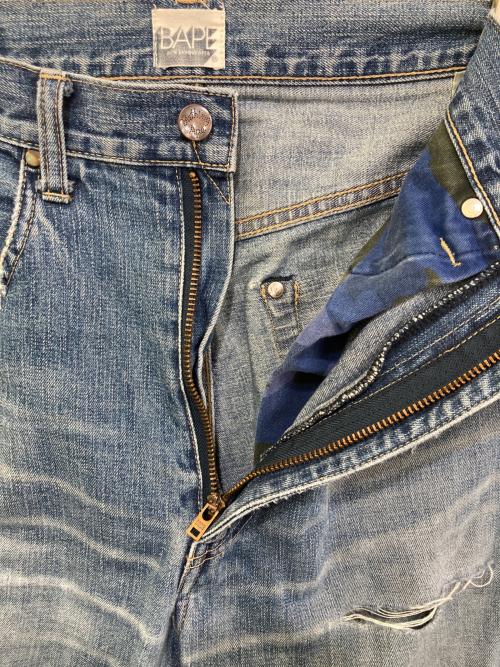A BATHING APE（ア ベイシング エイプ）A BATHING APE (ア ベイシング エイプ) 00`sデニムパンツ インディゴ サイズ:Mの古着・服飾アイテム