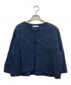 house of lotusハウスオブロータス）の古着「ノーカラージャケット　10132-01-503」｜ネイビー