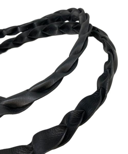 HELEN KAMINSKI（ヘレンカミンスキー）HELEN KAMINSKI (ヘレンカミンスキー) ラフィア/レザートートバッグ ブラックの古着・服飾アイテム