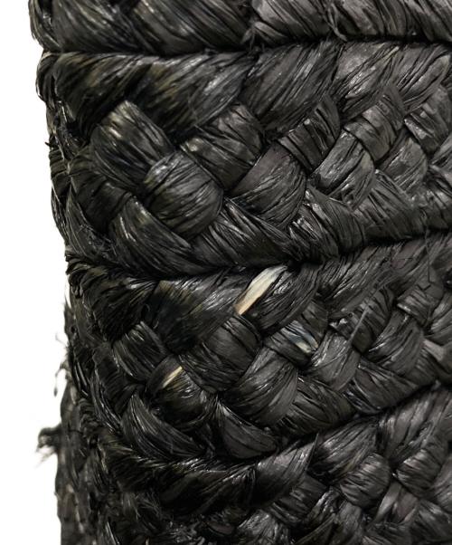 HELEN KAMINSKI（ヘレンカミンスキー）HELEN KAMINSKI (ヘレンカミンスキー) ラフィア/レザートートバッグ ブラックの古着・服飾アイテム