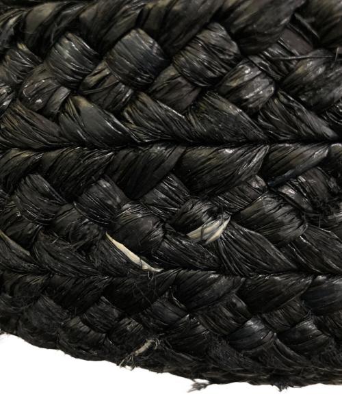 HELEN KAMINSKI（ヘレンカミンスキー）HELEN KAMINSKI (ヘレンカミンスキー) ラフィア/レザートートバッグ ブラックの古着・服飾アイテム