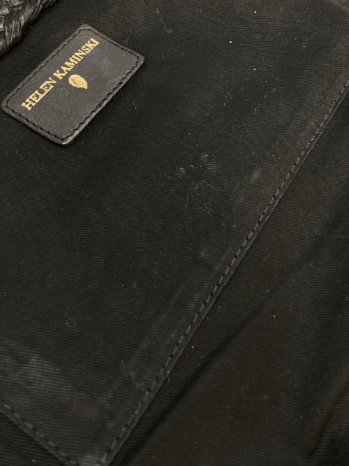 HELEN KAMINSKI（ヘレンカミンスキー）HELEN KAMINSKI (ヘレンカミンスキー) ラフィア/レザートートバッグ ブラックの古着・服飾アイテム