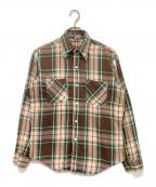 big macビッグマック）の古着「70`sネルシャツ」｜ブラウン