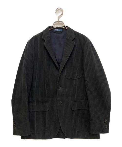 POLO RALPH LAUREN（ポロ・ラルフローレン）POLO RALPH LAUREN (ポロ・ラルフローレン) ピンストライプ3Bジャケット ブラック サイズ:38の古着・服飾アイテム