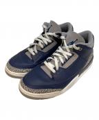 NIKEナイキ）の古着「NIKE AIR JORDAN 3 RETRO　532-401」｜ネイビー
