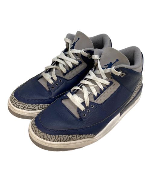 NIKE（ナイキ）NIKE (ナイキ) NIKE AIR JORDAN 3 RETRO　532-401 ネイビー サイズ:28の古着・服飾アイテム