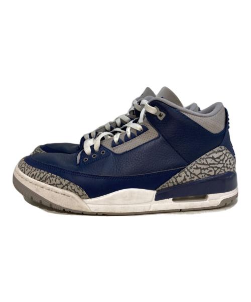 NIKE（ナイキ）NIKE (ナイキ) NIKE AIR JORDAN 3 RETRO　532-401 ネイビー サイズ:28の古着・服飾アイテム