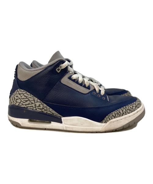 NIKE（ナイキ）NIKE (ナイキ) NIKE AIR JORDAN 3 RETRO　532-401 ネイビー サイズ:28の古着・服飾アイテム