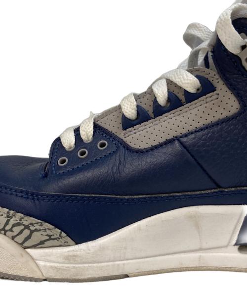 NIKE（ナイキ）NIKE (ナイキ) NIKE AIR JORDAN 3 RETRO　532-401 ネイビー サイズ:28の古着・服飾アイテム
