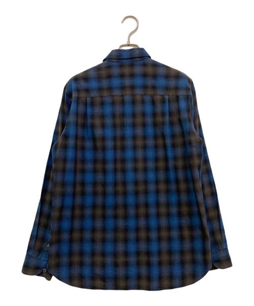 COMME des GARCONS（コムデギャルソン）COMME des GARCONS (コムデギャルソン) 丸襟チェックシャツ　EF-B004 ブルー サイズ:Sの古着・服飾アイテム