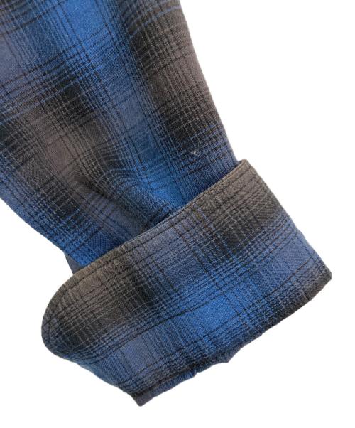COMME des GARCONS（コムデギャルソン）COMME des GARCONS (コムデギャルソン) 丸襟チェックシャツ　EF-B004 ブルー サイズ:Sの古着・服飾アイテム
