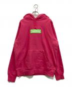 SUPREMEシュプリーム）の古着「BOX LOGO HOODED SWEATSHIRT」｜ピンク