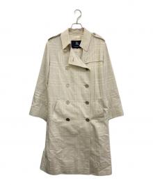 BURBERRY LONDON（バーバリーロンドン）の古着「ラメノバチェックトレンチコート」｜ベージュ