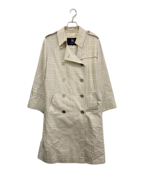 BURBERRY LONDON（バーバリーロンドン）BURBERRY LONDON (バーバリーロンドン) ラメノバチェックトレンチコート ベージュ サイズ:46の古着・服飾アイテム