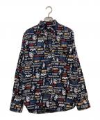Hysteric Glamourヒステリックグラマー）の古着「総柄シャツ　0241AH05」｜ネイビー