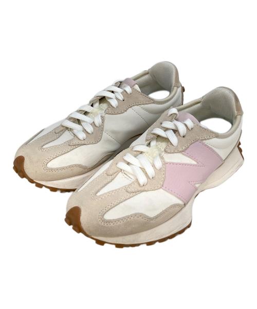 NEW BALANCE（ニューバランス）NEW BALANCE (ニューバランス) ローカットスニーカー　WS327AL ピンクベージュ×ホワイト サイズ:23の古着・服飾アイテム