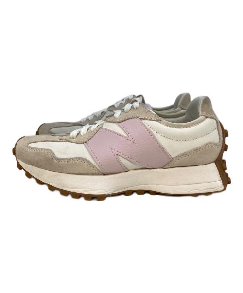 NEW BALANCE（ニューバランス）NEW BALANCE (ニューバランス) ローカットスニーカー　WS327AL ピンクベージュ×ホワイト サイズ:23の古着・服飾アイテム