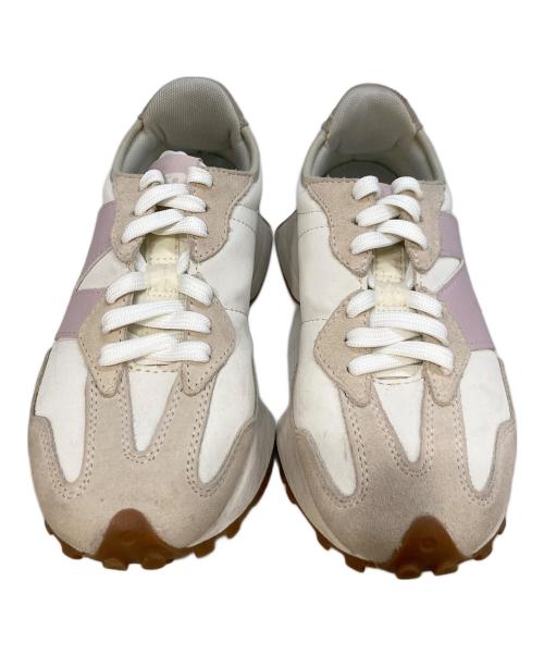 NEW BALANCE（ニューバランス）NEW BALANCE (ニューバランス) ローカットスニーカー　WS327AL ピンクベージュ×ホワイト サイズ:23の古着・服飾アイテム