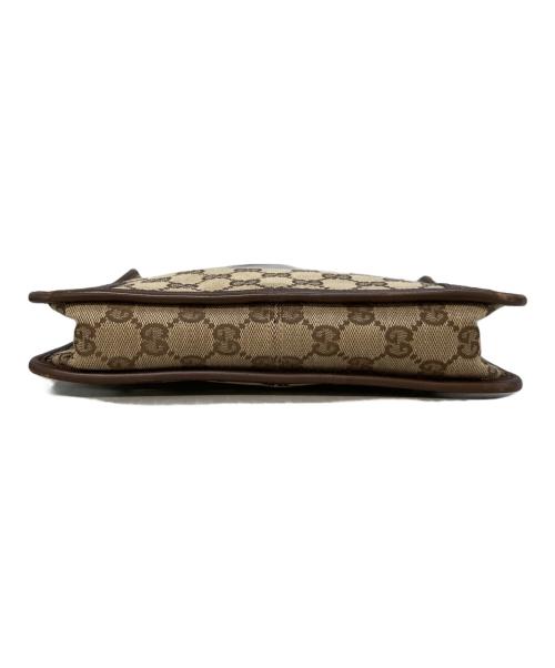 GUCCI（グッチ）GUCCI (グッチ) GGキャンバスワンショルダーバッグ　001・4206 ブラウンの古着・服飾アイテム