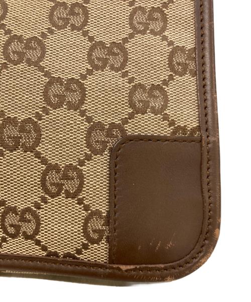 GUCCI（グッチ）GUCCI (グッチ) GGキャンバスワンショルダーバッグ　001・4206 ブラウンの古着・服飾アイテム