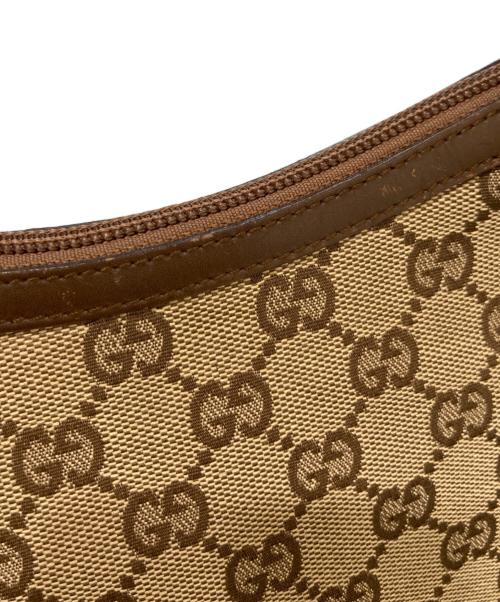 GUCCI（グッチ）GUCCI (グッチ) GGキャンバスワンショルダーバッグ　001・4206 ブラウンの古着・服飾アイテム