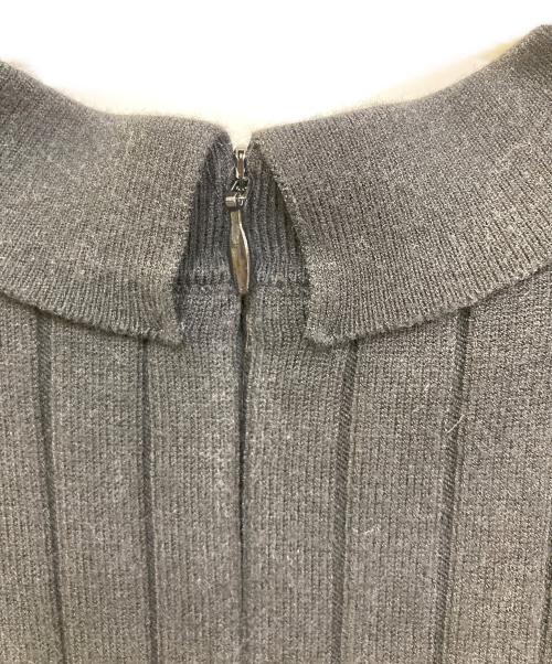 CELFORD（セルフォード）CELFORD (セルフォード) シャツレイヤードニットプルオーバー ブラック サイズ:38の古着・服飾アイテム