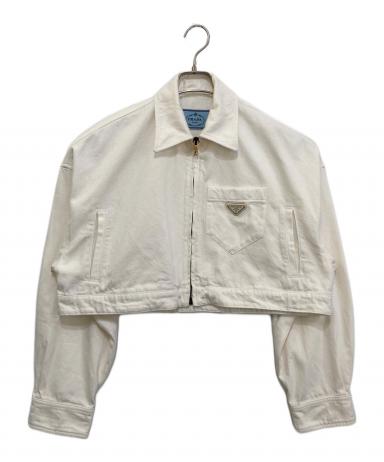 中古・古着通販】PRADA (プラダ) クロップドデニムブルゾン GFB279