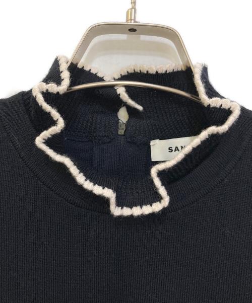 Sandro（サンドロ）Sandro (サンドロ) Francoise Sweater　SFPPU02412 ネイビー サイズ:実寸参照の古着・服飾アイテム