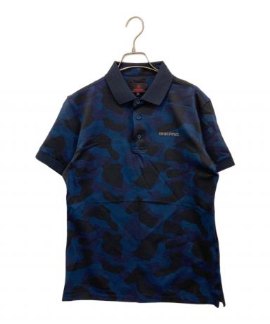 BRIEFING ブリーフィング ネイビー 迷彩柄 ポロシャツ　3XL 中古・古着通販】BRIEFING (ブリーフィング) カモ柄ポロシャツ