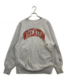 Champion REVERSE WEAVE（チャンピオン リバース ウィーブ）の古着「ダメージ加工スウェット」｜グレー