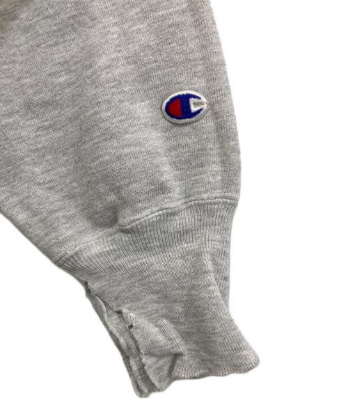 Champion REVERSE WEAVE（チャンピオン リバース ウィーブ）Champion REVERSE WEAVE (チャンピオン リバース ウィーブ) ダメージ加工スウェット グレー サイズ:Lの古着・服飾アイテム