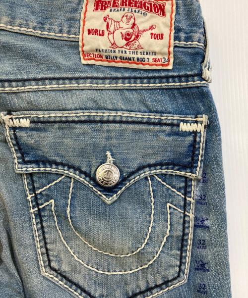 TRUE RELIGION（トゥルー レリジョン）TRUE RELIGION (トゥルー レリジョン) Billy Giant Big T Jeans インディゴ サイズ:32の古着・服飾アイテム