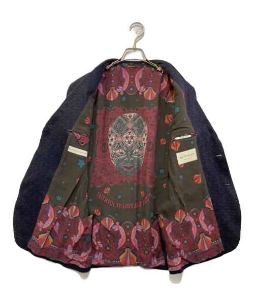ETRO（エトロ）ETRO (エトロ) 2Bジャケット ネイビー サイズ:48の古着・服飾アイテム