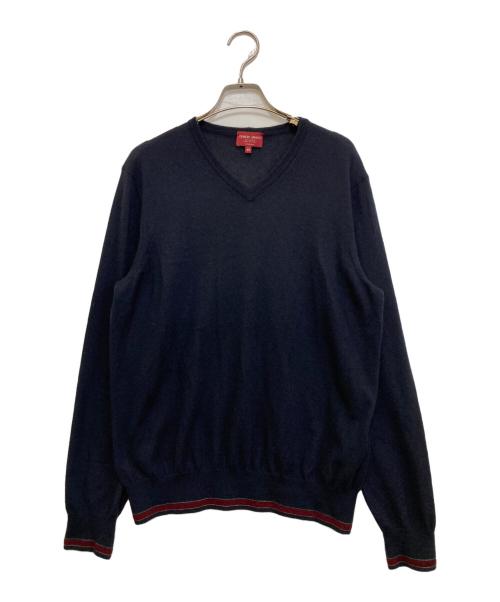 GIORGIO ARMANI（ジョルジオアルマーニ）GIORGIO ARMANI (ジョルジオアルマーニ) カシミヤニット　3GSM36 SM78Z ネイビー サイズ:48の古着・服飾アイテム