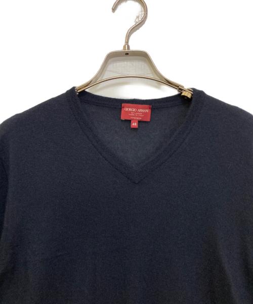 GIORGIO ARMANI（ジョルジオアルマーニ）GIORGIO ARMANI (ジョルジオアルマーニ) カシミヤニット　3GSM36 SM78Z ネイビー サイズ:48の古着・服飾アイテム
