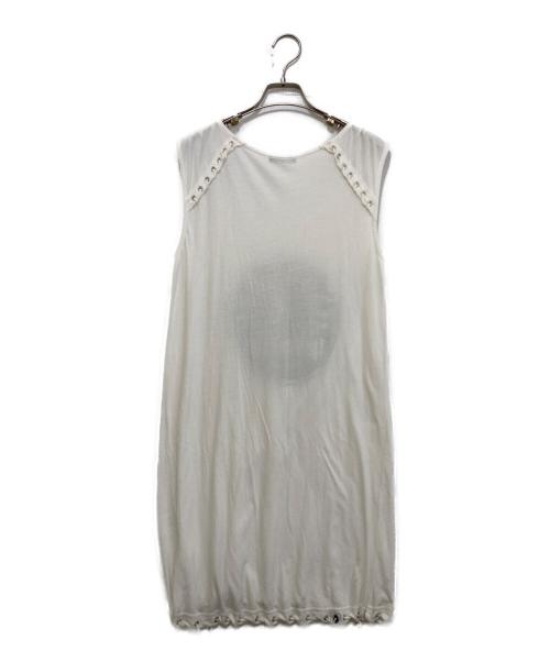 Hysteric Glamour（ヒステリックグラマー）Hysteric Glamour (ヒステリックグラマー) ノースリーブチュニック ホワイト サイズ:Freeの古着・服飾アイテム